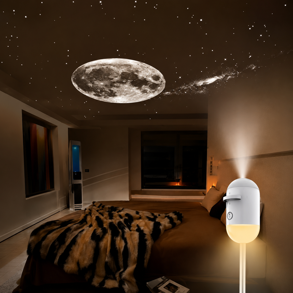 Projecteur Ciel Étoilé LED galactiques, veilleuse, lumière d'ambiance pour la maison, décoration de chambre et de voiture, cadeau pour enfants
